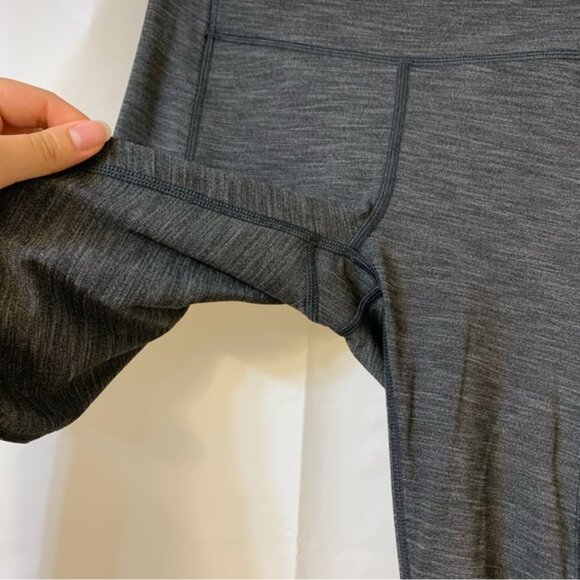 Lululemon Speed Up Tight Full-On Luxtreme Brushed 28" Heathered Black Size 4 - Picture 5 of 11